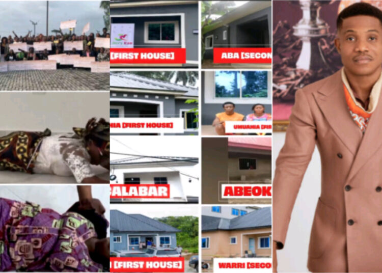 In honor of his 42years birthday, pastor Jerry Eze has moved many hear online with his generous donations of 18 houses to widows across the country 
