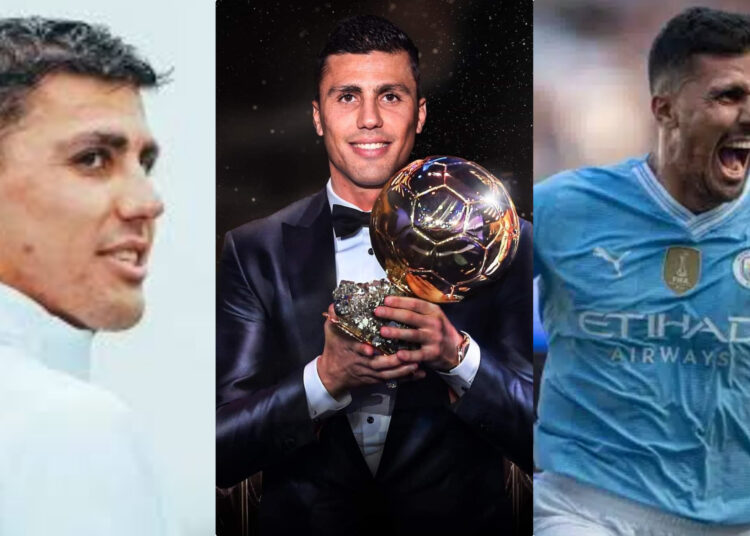 Manchester City midfielder Rodri Hernandez becomes Ballon d’Or winner 2024.