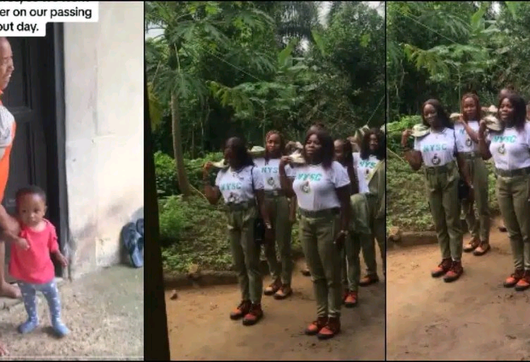 Just incase you missed it,“  she was like a mother to us” Corpers claims as they storm woman’s house after POP to appreciate her for providing free water for them