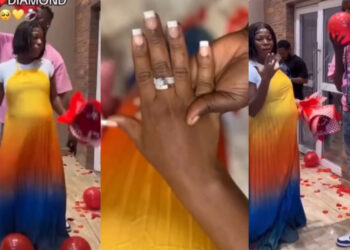 Congratulations to me I finally said YES to my Forever BABY Diamond – Lady celebrate joyfully, as she says yes to her boyfriend proposal