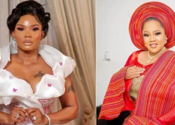 “If I no bounce you call me bastard”- Toyin Abraham Issues Warning to Iyabo Ojo Ahead of Movie Premiere