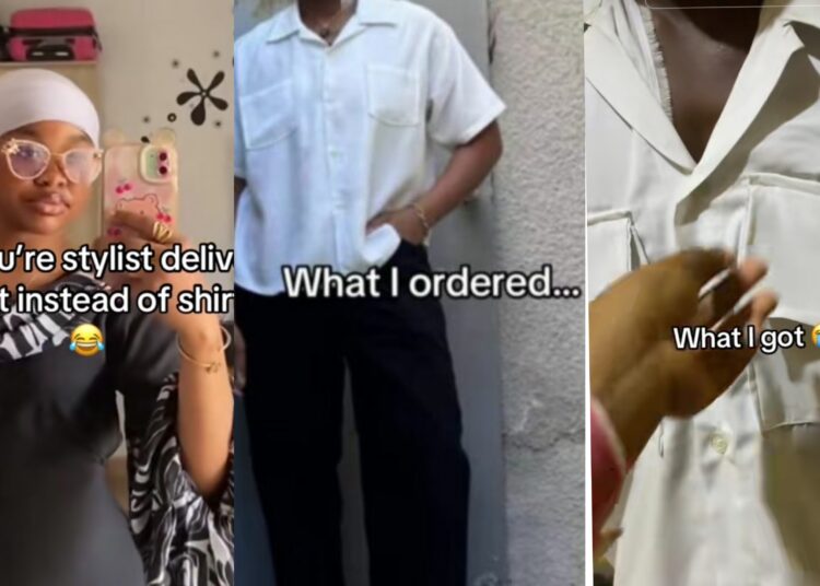 Lady fumes with anger as she shows off what she ordered Vs what her stylist delivered